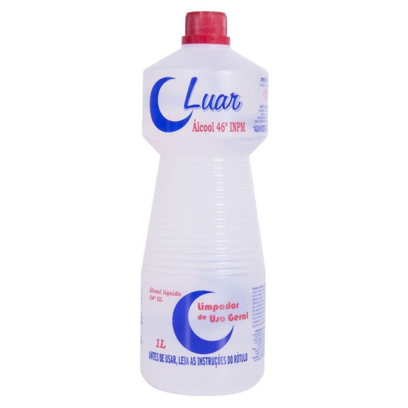 ÁLCOOL LUAR LIMPEZA 500ML 46º INPM TRADICIONAL - UNIDADE