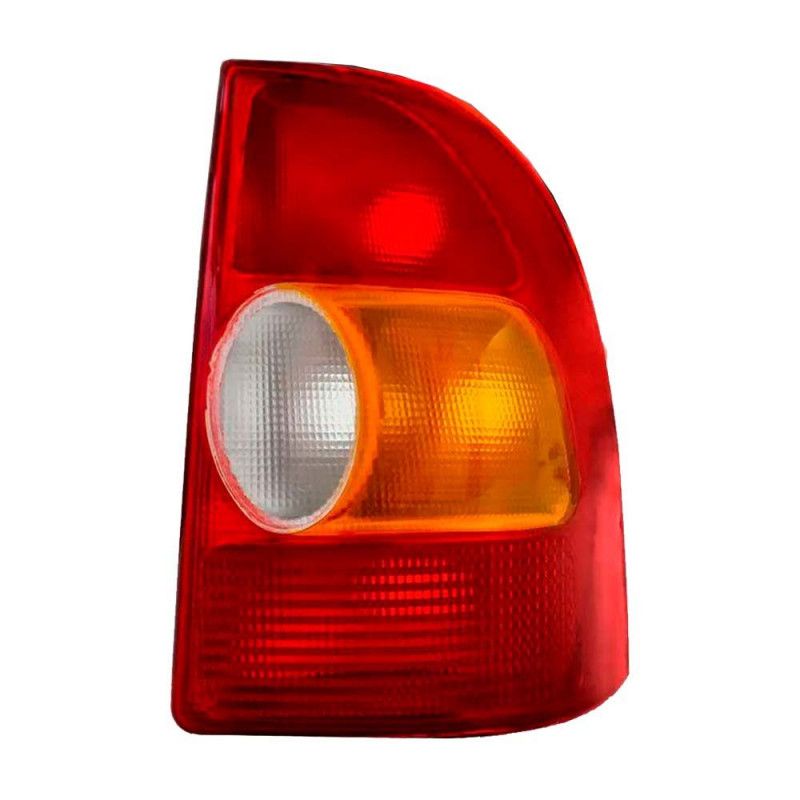 LANTERNA TRASEIRA FIAT STRADA 96/01 ACRÍLICO MIKRON LADO DIREITO TRICOLOR - UNIDADE