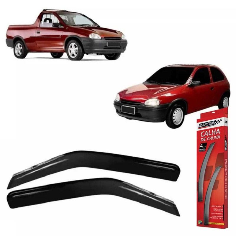 CALHA DE CHUVA CORSA/ PICK-UP MARÇON 2 PORTAS - JOGO