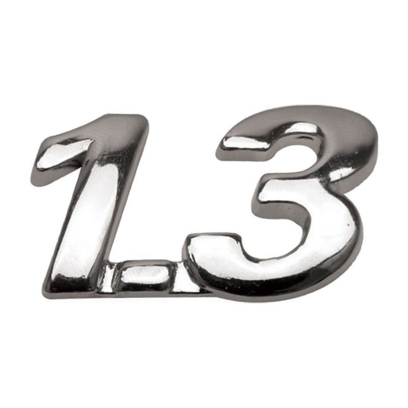 EMBLEMA 1.3 CROMADO LINHA FIRE MARÇON 13001 - UNIDADE 