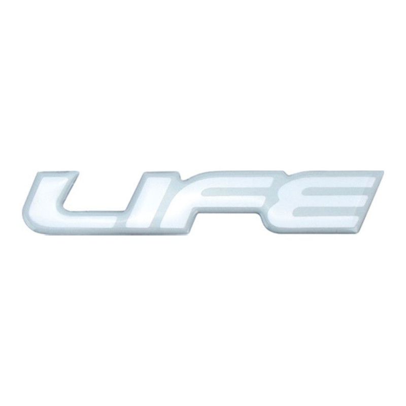 EMBLEMA RESINADO LIFE PRATA MARÇON 7179 - UNIDADE