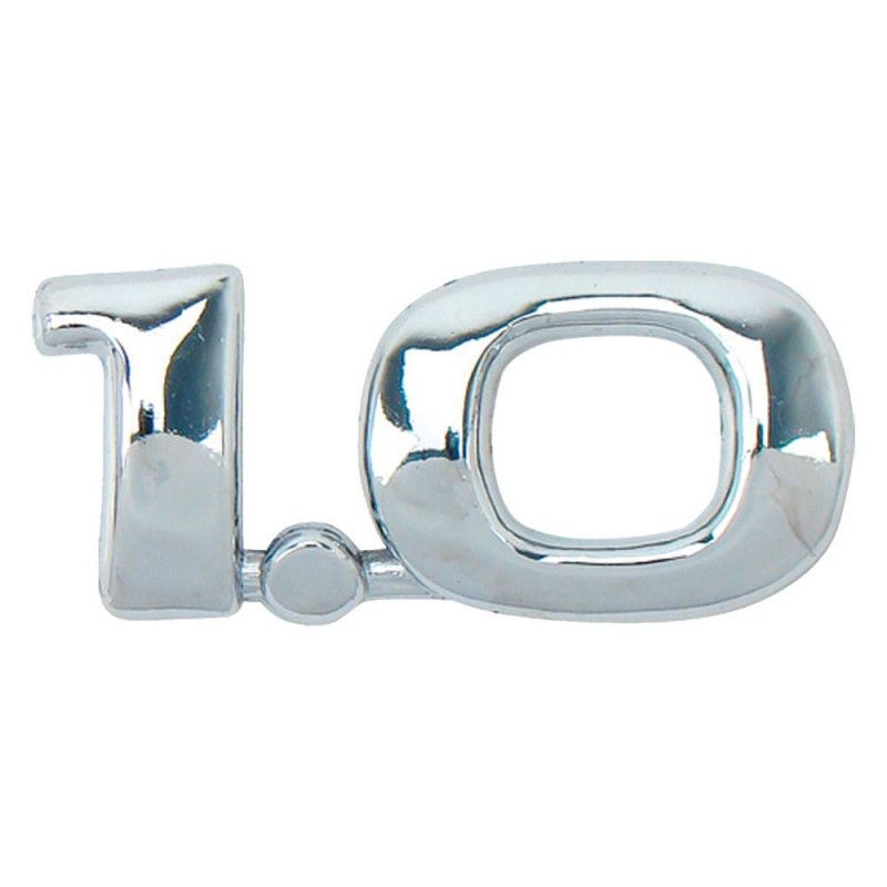 EMBLEMA 1.0 CROMADO MARÇON 8024 - UNIDADE