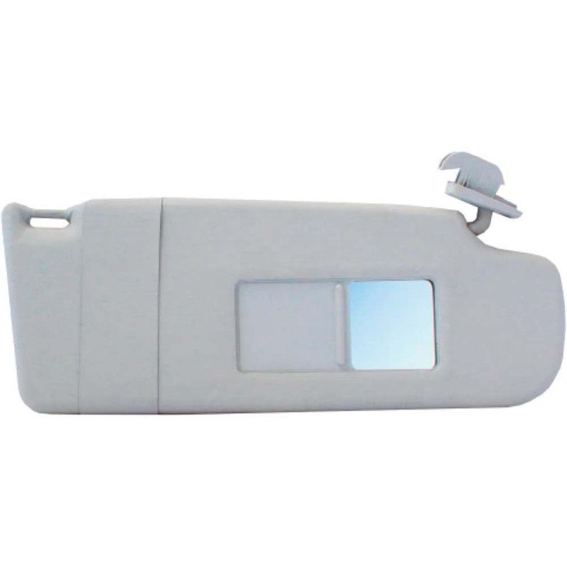 QUEBRA-SOL POLO CINZA CANELADO NEWTEC LADO DIREITO ESPELHO/ ILUMINAÇÃO/ BOLSA - UNIDADE