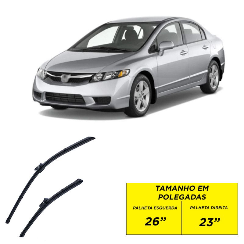 PALHETA ESPECÍFICA DE SILICONE NEW CIVIC 07/11 AUTOVEX 26/23" - UNIDADE