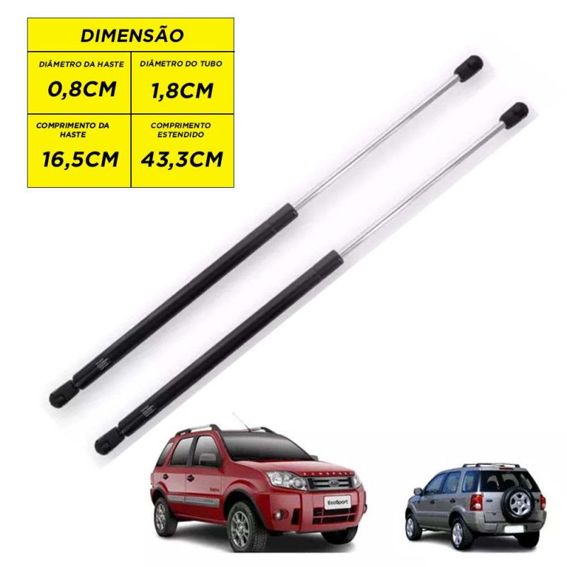 AMORTECEDOR DA TAMPA PORTA MALA ECOSPORT 12/... AUTOVEX - UNIDADE