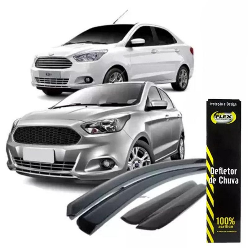 CALHA DE CHUVA FORD KA 16/21 4 PORTAS ECOFLEX - JOGO