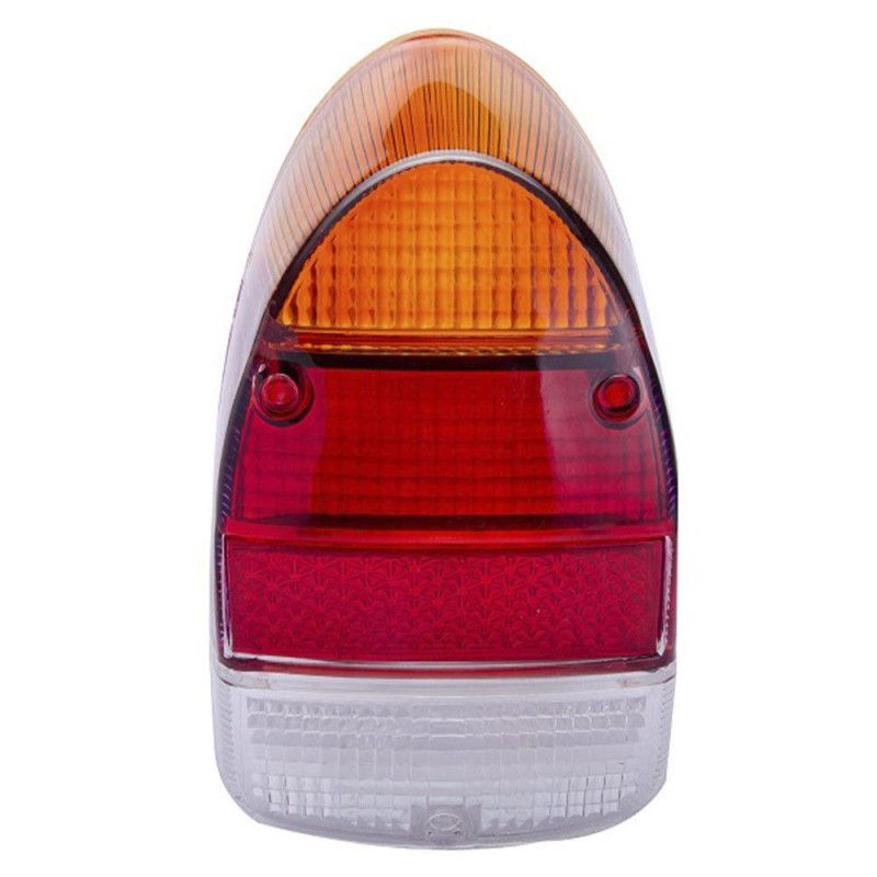 LENTE DA LANTERNA TRASEIRA FUSCA 1500 INDCAR TRICOLOR - PC COM 2 UN