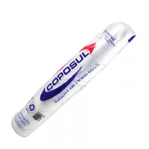 COPO DESCARTÁVEL BRANCO 180ML COPOSUL 100X180ML - PC COM 100 UN