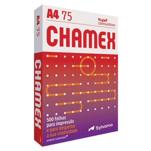 PAPEL SULFITE A4 CHAMEX BRANCO OFFICE - PC COM 500 UN