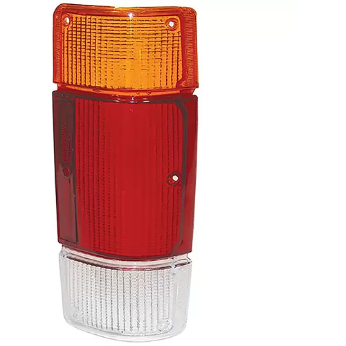 LENTE DA LANTERNA TRASEIRA D-20 85/... MIKRON LADO DIREITO ACRÍLICO TRICOLOR - UNIDADE