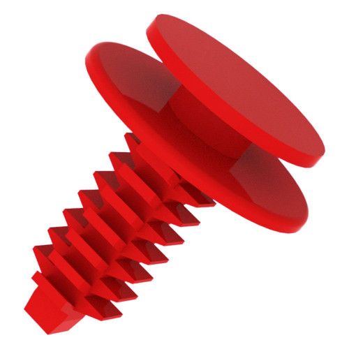GRAMPO PARA FORRO PORTA FIAT VERMELHO PCFIX P249 - PC COM 10 UN