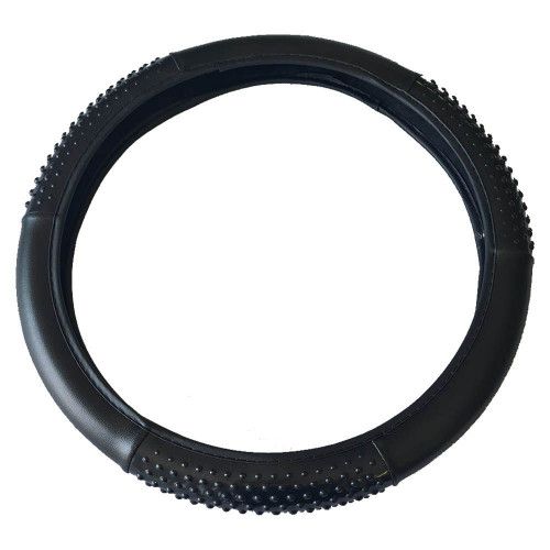 CAPA PARA VOLANTE C/ MASSAGEADOR 38CM NOVAT COR PRETA - UNIDADE