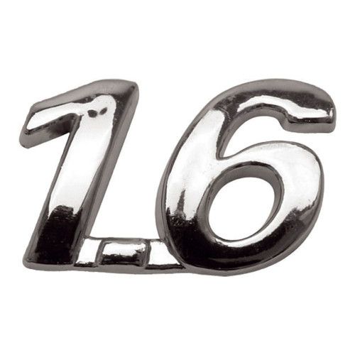 EMBLEMA 1.6 CROMADO LINHA 2003 MARÇON 597 - UNIDADE