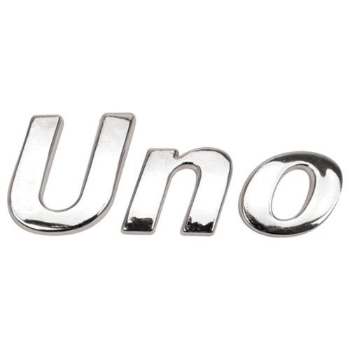 EMBLEMA UNO CROMADO LINHA 2004 MARÇON 13007 - UNIDADE