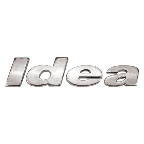 EMBLEMA IDEA CROMADO LINHA 2004 MARÇON 13011 - UNIDADE