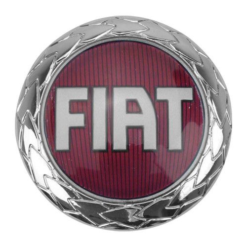 EMBLEMA LOGO FIAT LINHA 2004 VERMELHO CAPÔ MARÇON 13018 - UNIDADE