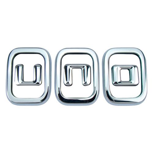 EMBLEMA UNO CROMADO LINHA 2011 MARÇON 13033 - UNIDADE