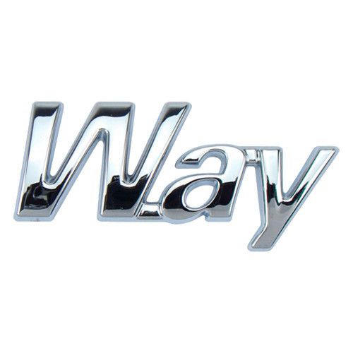 EMBLEMA WAY CROMADO UNO 11/... MARÇON 13037 - UNIDADE