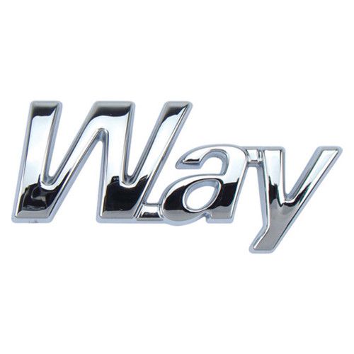EMBLEMA WAY UNO /09 CROMADO MARÇON 13036 - UNIDADE