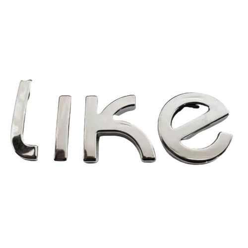 EMBLEMA LETREIRO LIKE LINHA 2016 MARÇON 13132 - UNIDADE