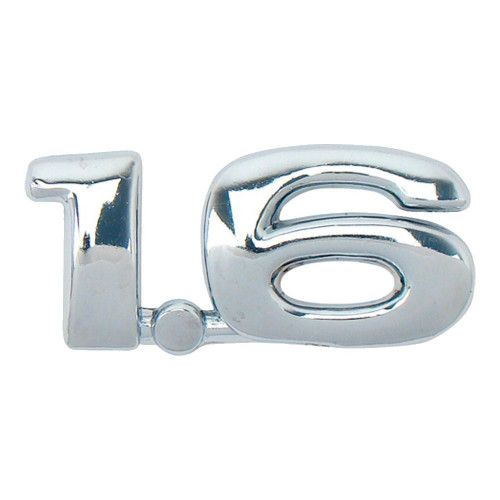 EMBLEMA 1.6 CROMADO MARÇON 8014 - UNIDADE 