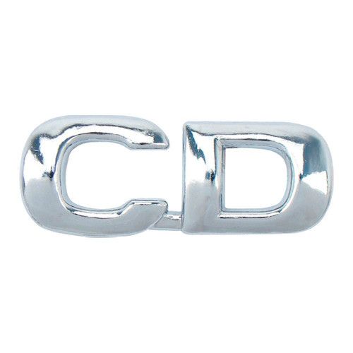 EMBLEMA CD CROMADO MARÇON 8016 - UNIDADE