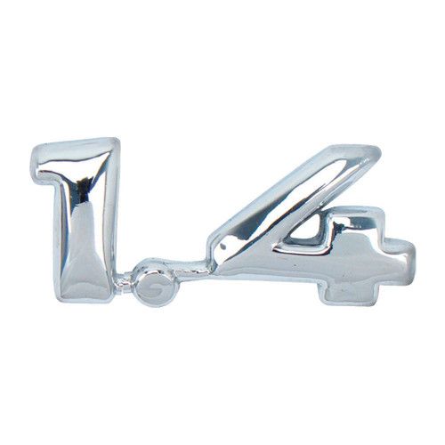 EMBLEMA 1.4 CROMADO MARÇON 8025 - UNIDADE 