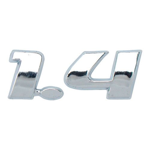 EMBLEMA 1.4 CROMADO LINHA 2002 MARÇON 8216 - UNIDADE 