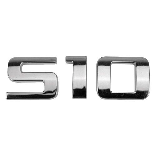 EMBLEMA LETREIRO GRANDE S-10 CROMADO MARÇON 8663 - UNIDADE