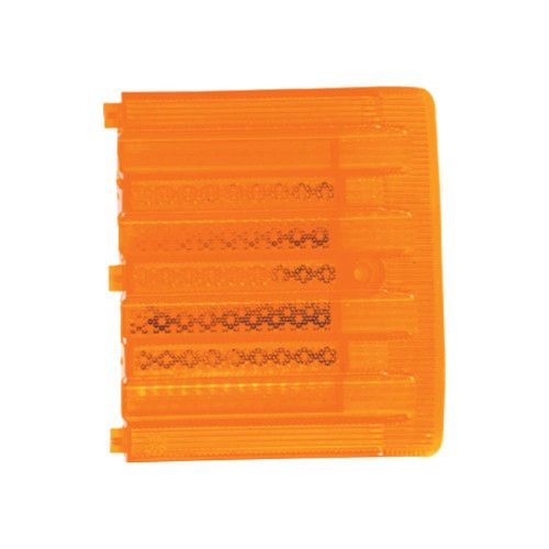 LENTE DA LANTERNA TRASEIRA BRASÍLIA 79/82 CANTO JCV ÂMBAR - PC COM 2 UN