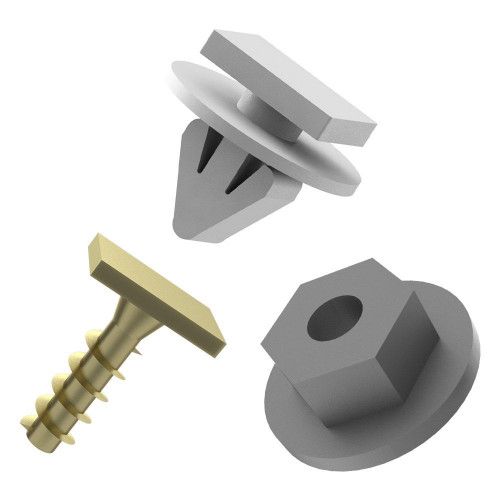 KIT FIXADOR DA MOLDURA DO PARA-LAMA CORSA/ MONTANA 12 PEÇAS PCFIX K26 - UNIDADE