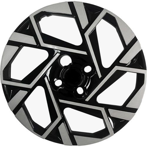 CALOTA ANTI-PERDA PRETO C/ PRATA HB20 24/... TOPMIX ARO 15 CUBO PADRÃO - JOGO COM 4 UN