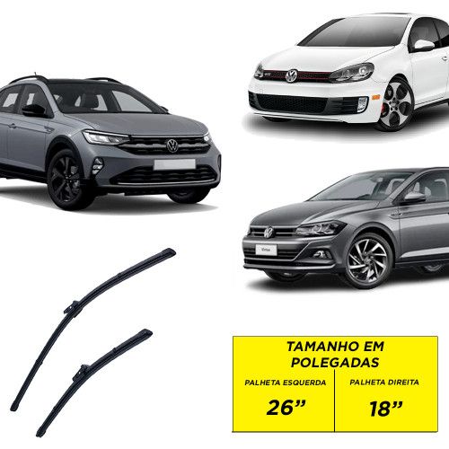 PALHETA ESPECÍFICA DE SILICONE GOLF/ NIVUS/ VIRTUS AUTOVEX 26/18" - UNIDADE