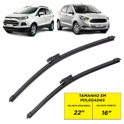 PALHETA ESPECÍFICA DE SILICONE KA/ ECOSPORT AUTOVEX 22/16" - UNIDADE