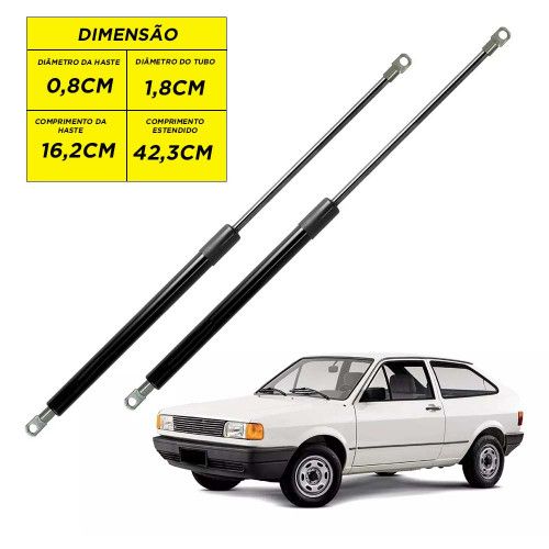 AMORTECEDOR TAMPA PORTA MALA GOL AUTOVEX - 88/94 . COM 1 UN