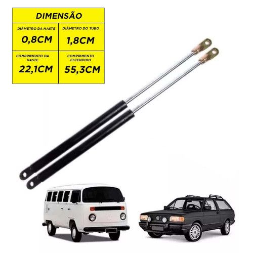 AMORTEDOR DA TAMPA PORTA MALA PARATI/ PASSAT/ KOMBI 84/97 AUTOVEX - UNIDADE