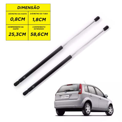 AMORTECEDOR DA TAMPA PORTA MALA FIESTA ROCAM 01/03 AUTOVEX - UNIDADE