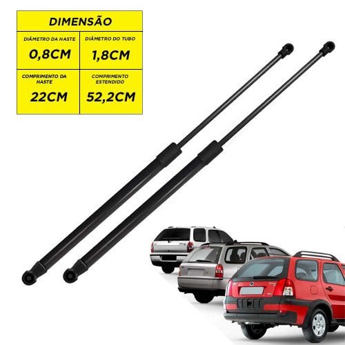 AMORTECEDOR DA TAMPA PORTA MALA PALIO WEEKEND 97/06 AUTOVEX - UNIDADE