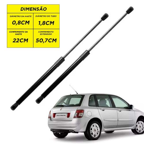 AMORTECEDOR DA TAMPA PORTA MALA STILO 02/... AUTOVEX - UNIDADE