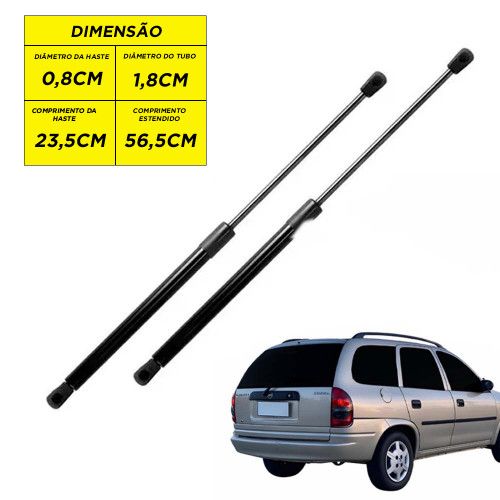 AMORTECEDOR DA TAMPA PORTA MALA CORSA WAGON 97/02 AUTOVEX - UNIDADE