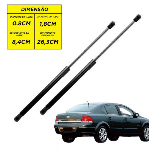 AMORTECEDOR DA TAMPA PORTA MALA 06/... VECTRA AUTOVEX - UNIDADE