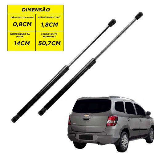 AMORTECEDOR DA TAMPA PORTA MALA SPIN 13/... AUTOVEX - UNIDADE