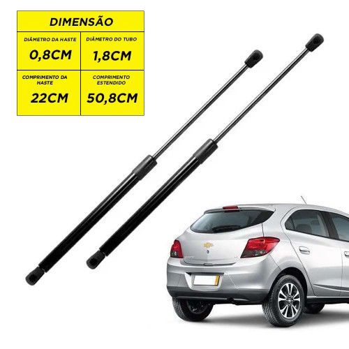 AMORTECEDOR DA TAMPA PORTA MALA ONIX 12/... AUTOVEX - UNIDADE