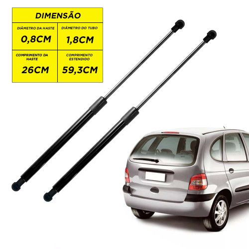 AMORTECEDOR DA TAMPA PORTA MALA SCENIC 01/... AUTOVEX - UNIDADE