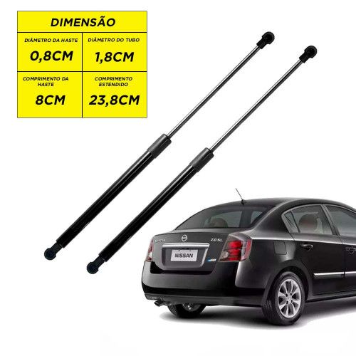 AMORTECEDOR DA TAMPA PORTA MALA SENTRA 08/... AUTOVEX - UNIDADE