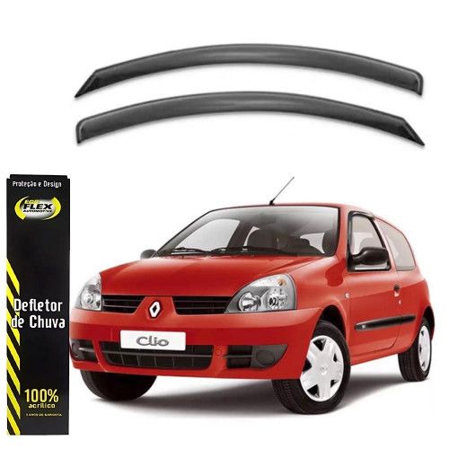 CALHA DE CHUVA RENAULT CLIO 00/16 2 PORTAS ECOFLEX - JOGO