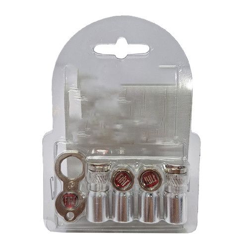  CAPA ANTIFURTO CROMADA PARA VÁLVULA QUALITFORCE FIAT - UNIDADE