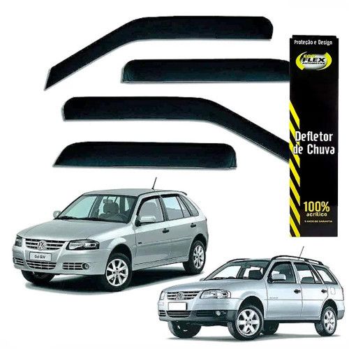 CALHA DE CHUVA GOL/ PARATI 95/08 4 PORTAS ECOFLEX - JOGO