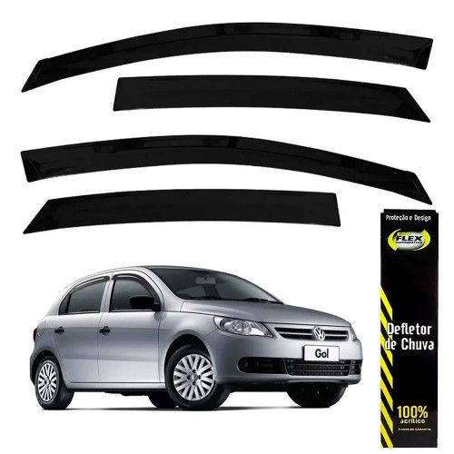 CALHA DE CHUVA GOL/ VOYAGE G5/G6 4 PORTAS ECOFLEX - JOGO