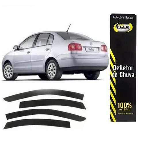 CALHA DE CHUVA POLO SEDAN 03/16 ECOFLEX - JOGO